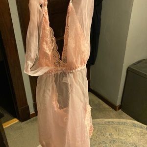 NWT Fredericks of Hollywood tulle lace babydoll